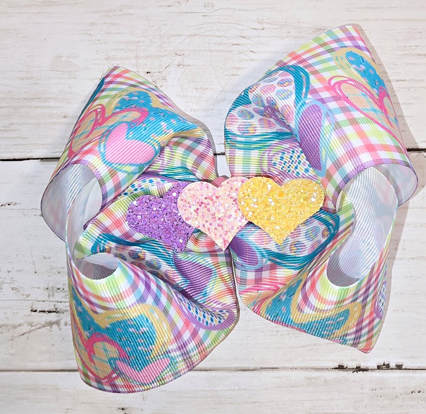Easter Heart XL Bow