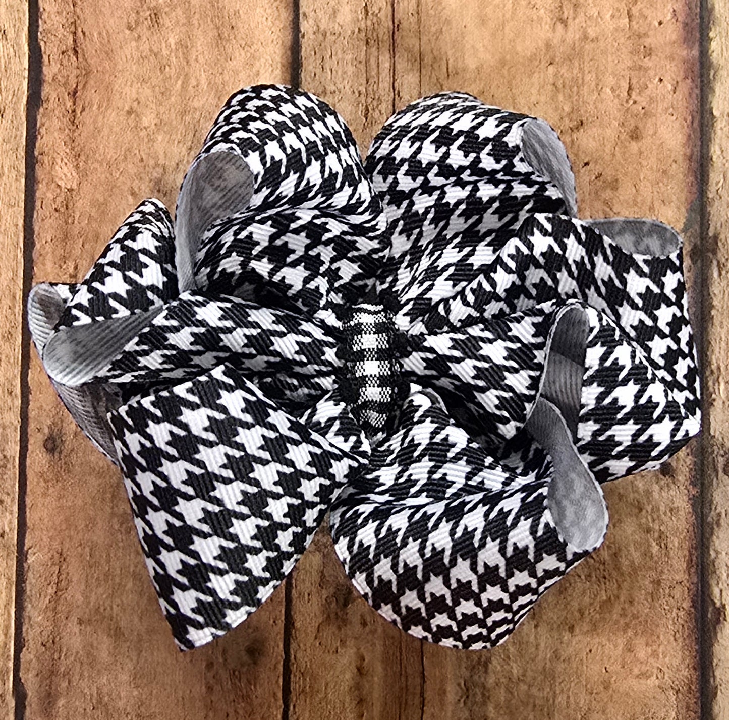 Houndstooth Octopus Bow