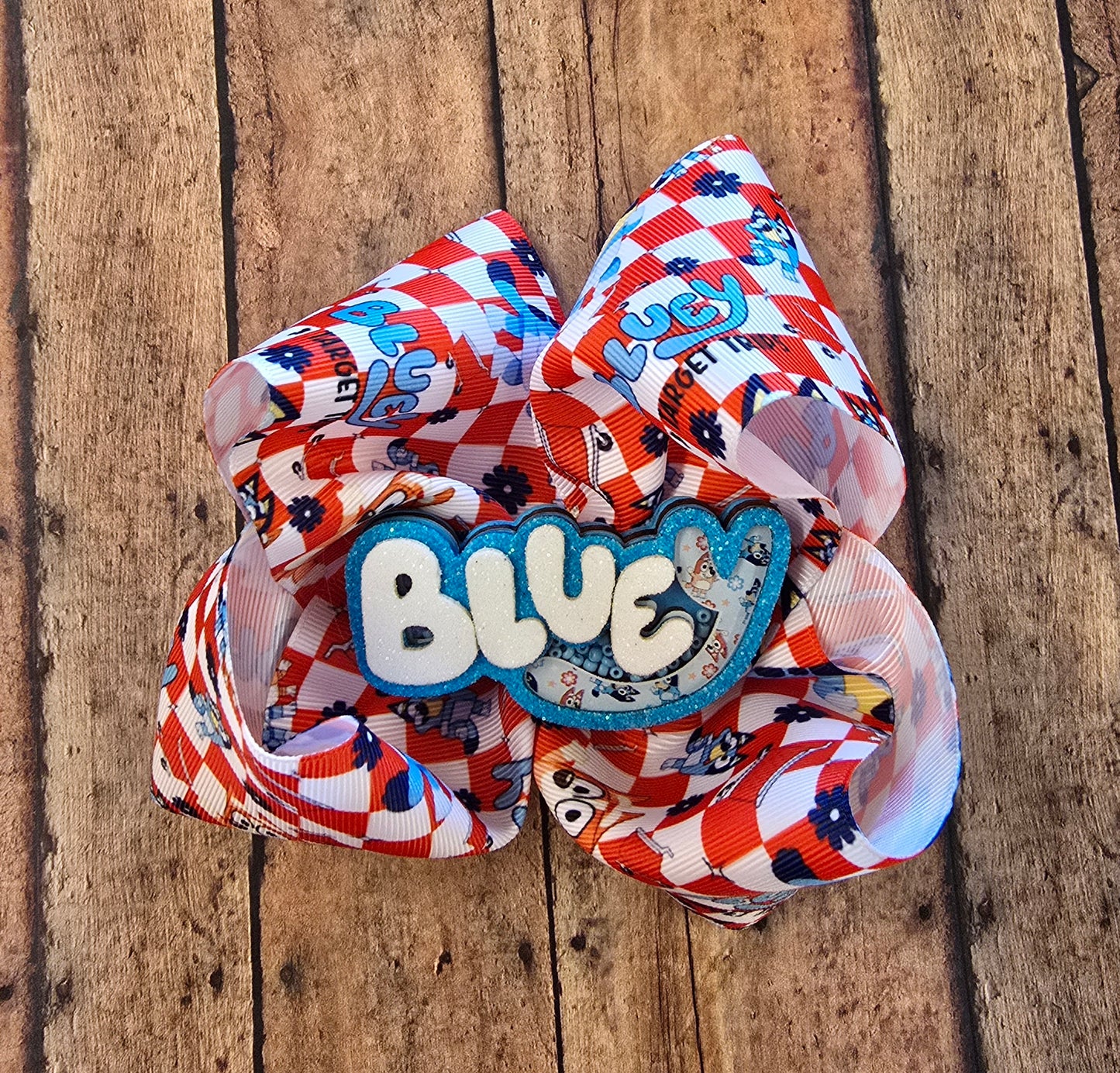 Blue Dog XL Hairbow