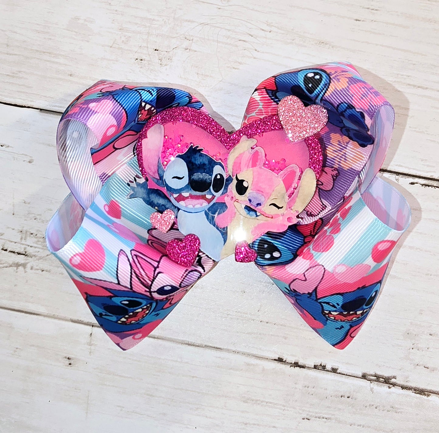 Blue & Pink XL Bow