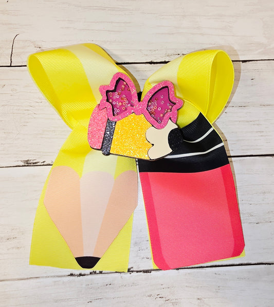 Pencil Cheer Bow