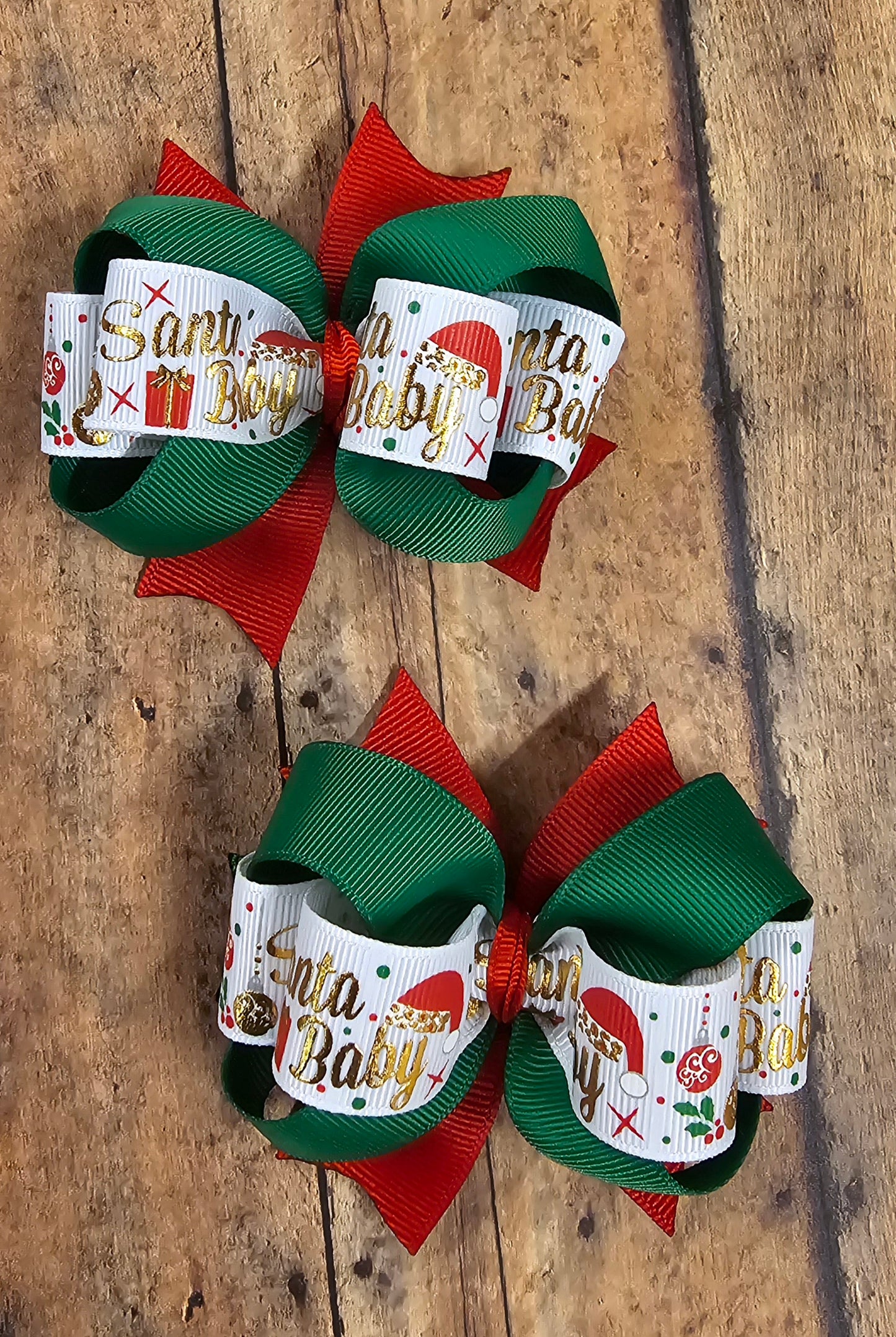 Santa Baby Pigtail Set