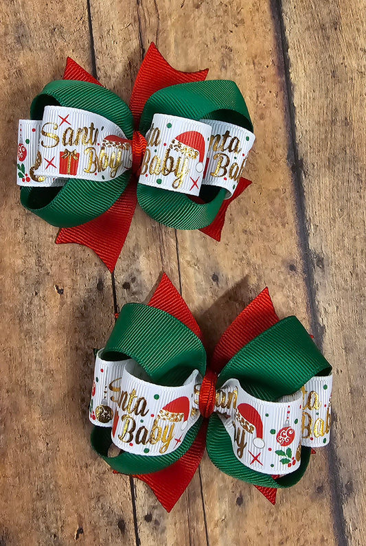 Santa Baby Pigtail Set