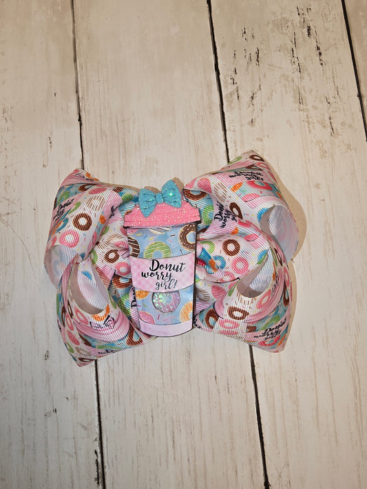 XL Donut and Coffee Bow