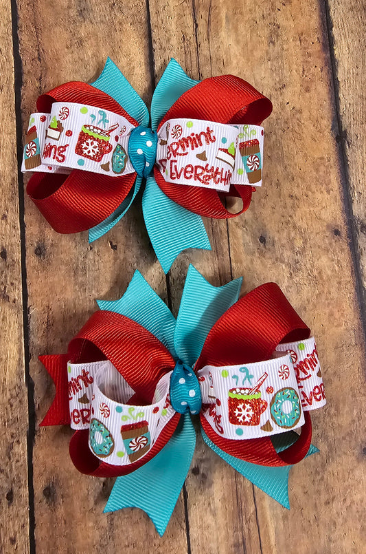 Peppermint Everything Pigtail Set