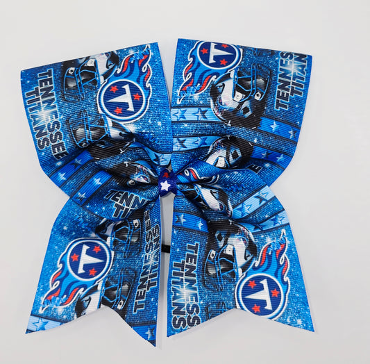 Titans Short Tails Cheer Bow