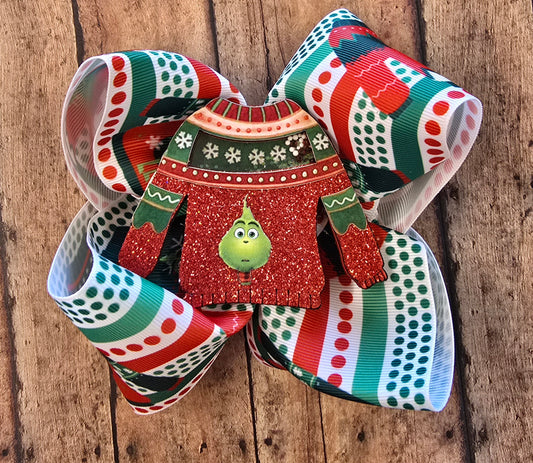 Mean & Green Sweater XL Hairbow