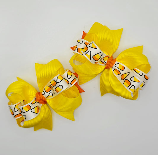 Candy Corn Pigtails