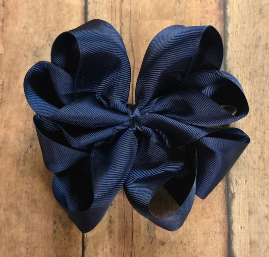 Navy Blue Octopus Bow